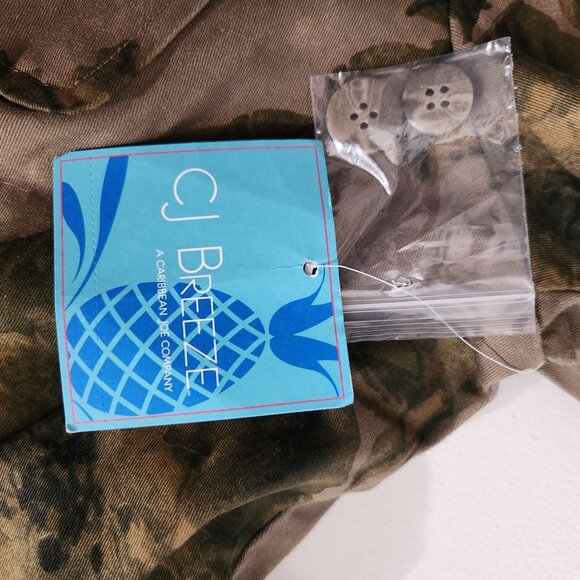 CJ Breeze Jacket Womens Large Camouflage Floral Button-Up - Picture 11 of 14